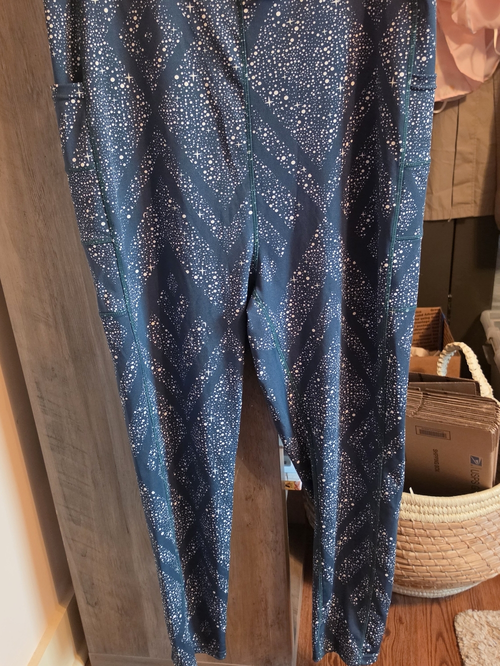POP Fit Navy Blue Speckled Jeggings
